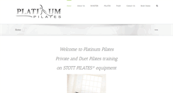 Desktop Screenshot of platinumpilatesstudio.com